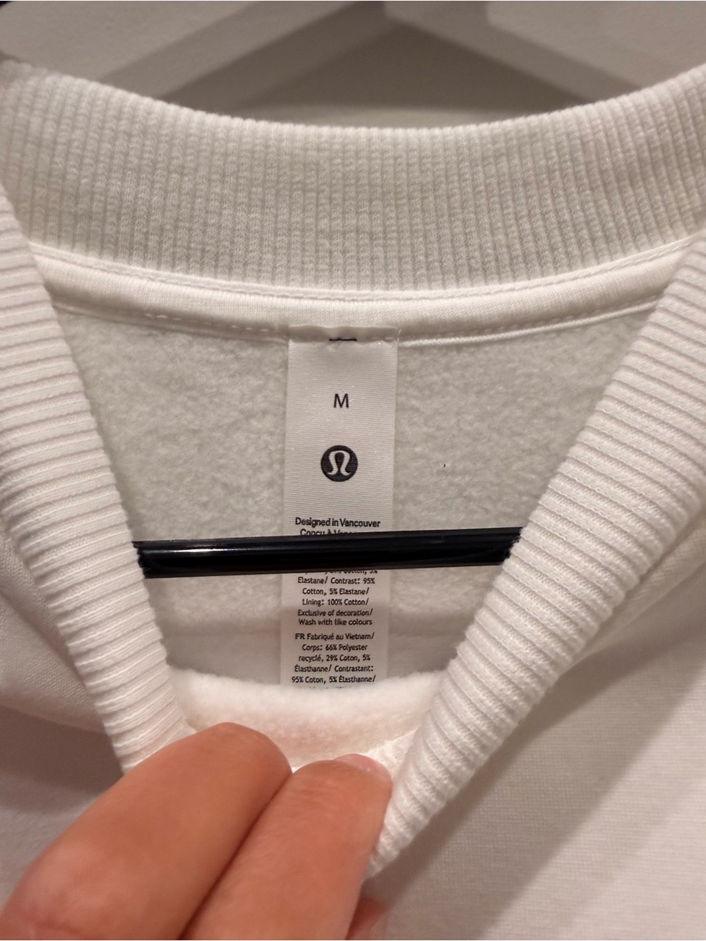 Lululemon White Tennis Club Crewneck Sweater - Picture 2 of 3